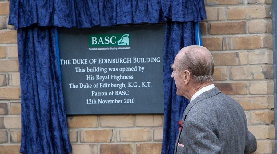 HRH Prince Phillip unveiling the Duke of Edinburgh plaque