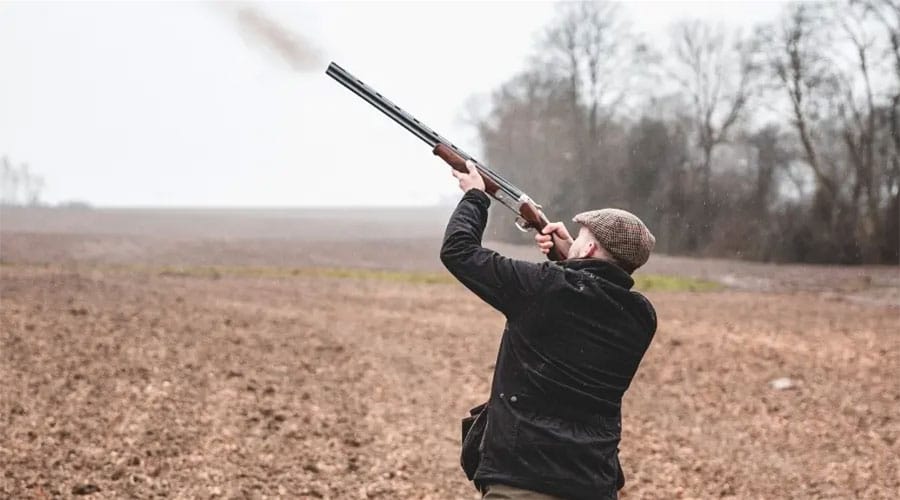 A game shooter firing