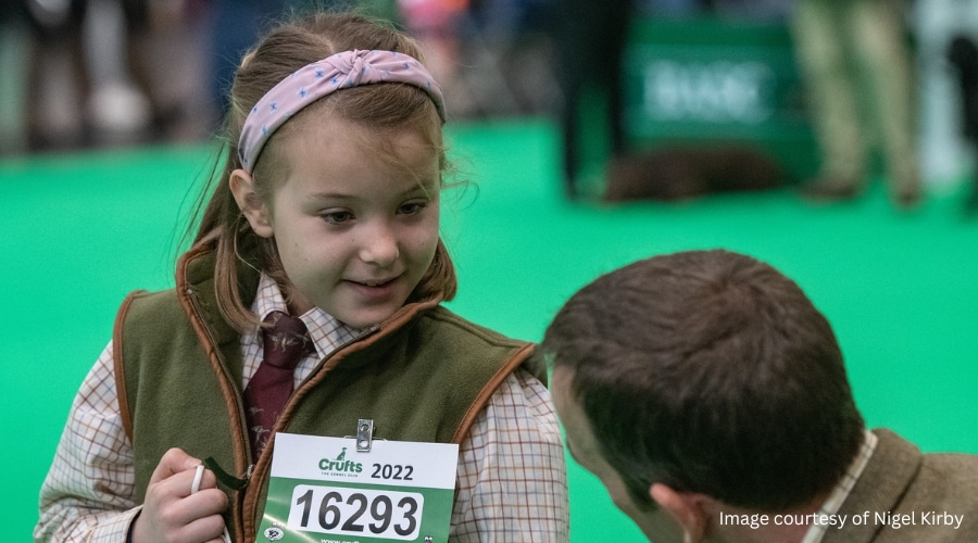A child at Crufts