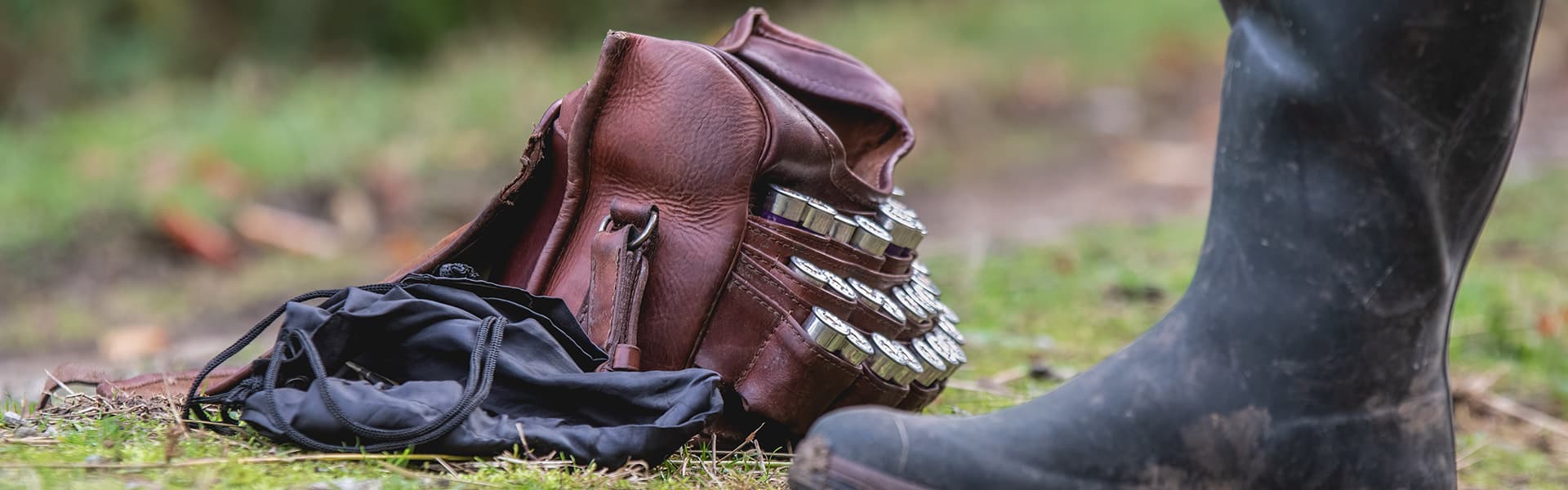 A close up of a cartridge bag