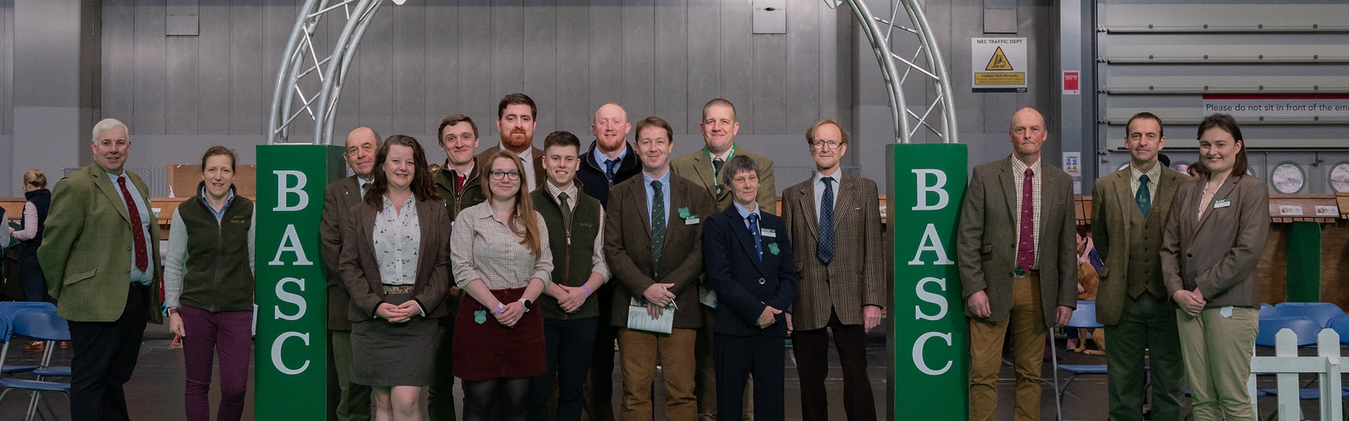 BASC staff standing together in Crufts