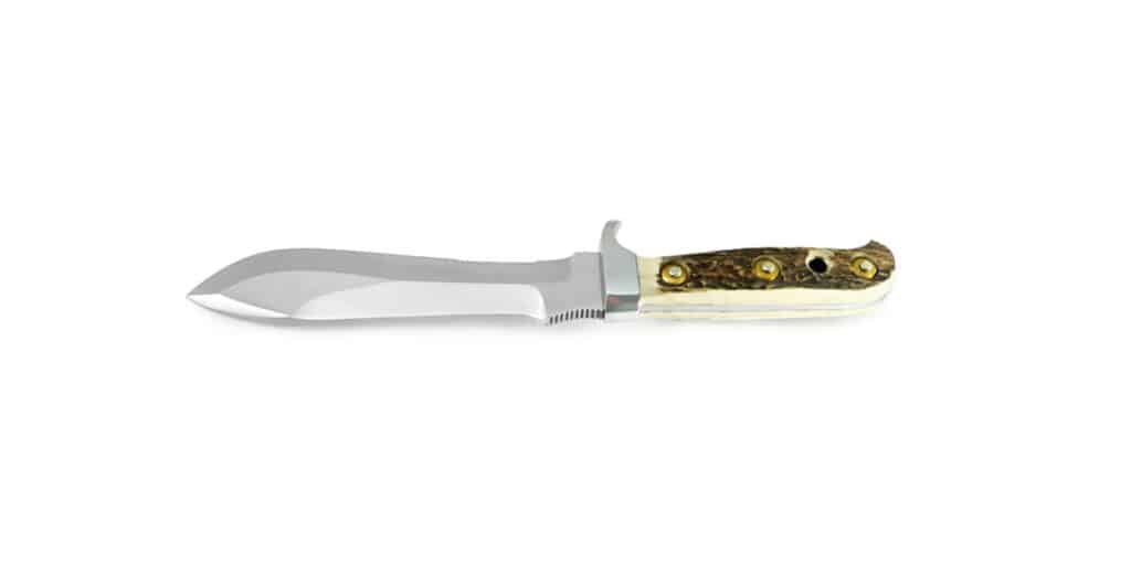 A white hunter knife