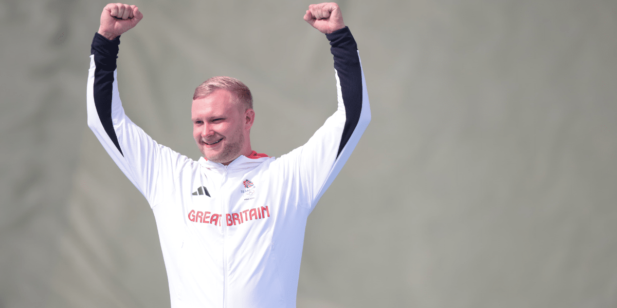 The man with the gold and gun Nathan Hales is Olympic champion BASC