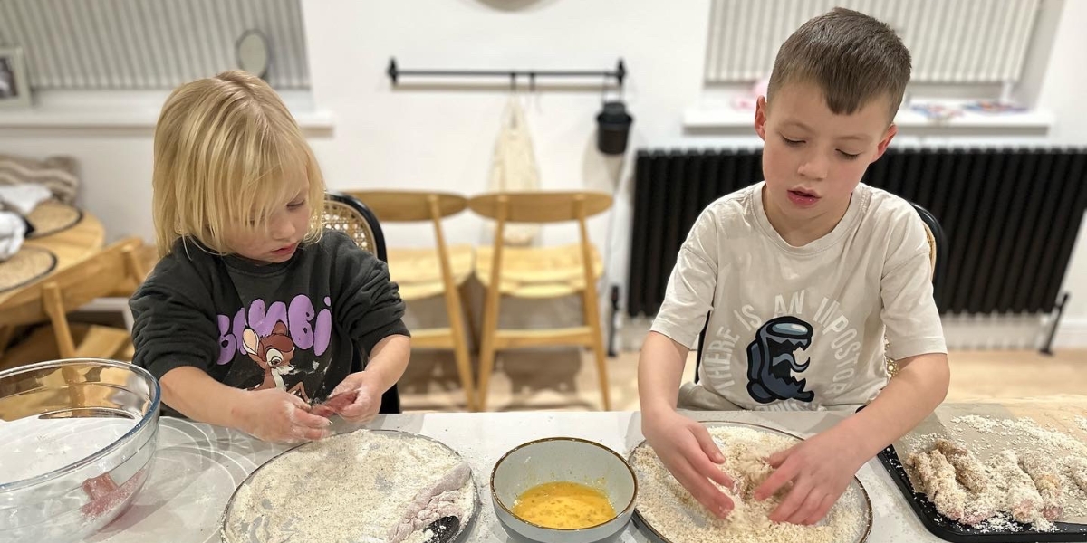 Mossop children cooking