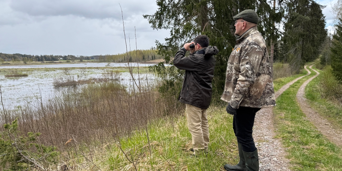 James Green look at SOTKA wetlands