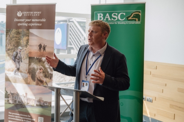 Tim Eagle MSP speaking at conference