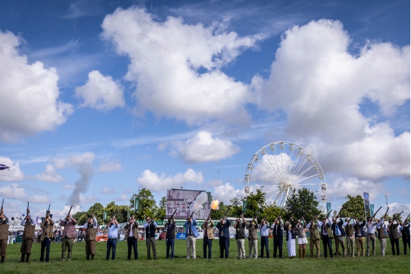 Gun salute at the Game Fair 2024
