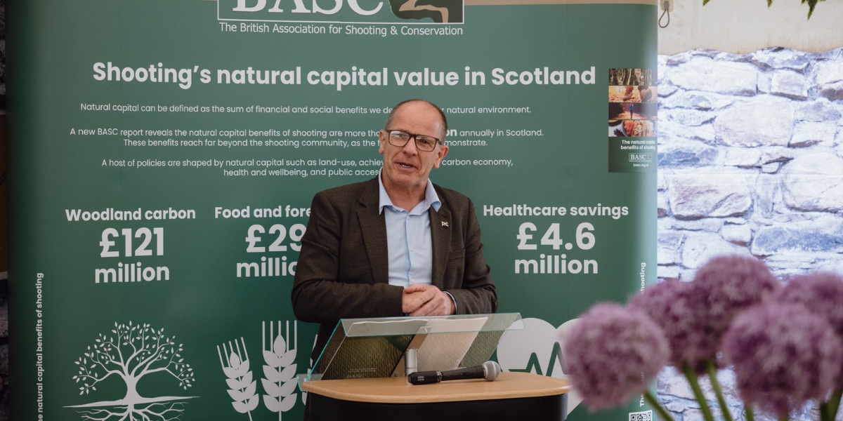 Minister Jim Fairlie launching natural capital report