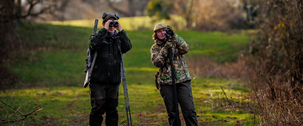 Two deer stalkers