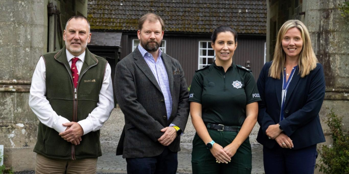 Tommy Mayne, Lord Jamie Hamilton and PNSI representatives
