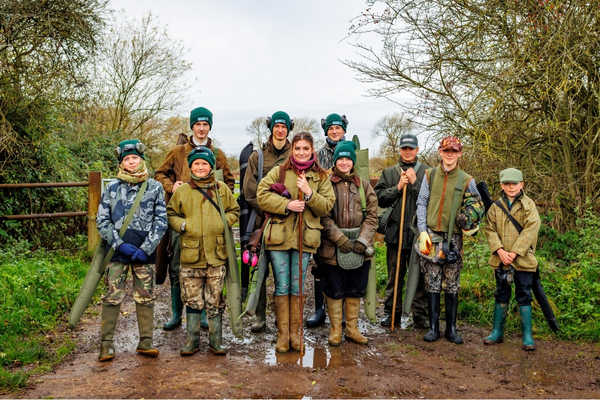 kids out wildfowling