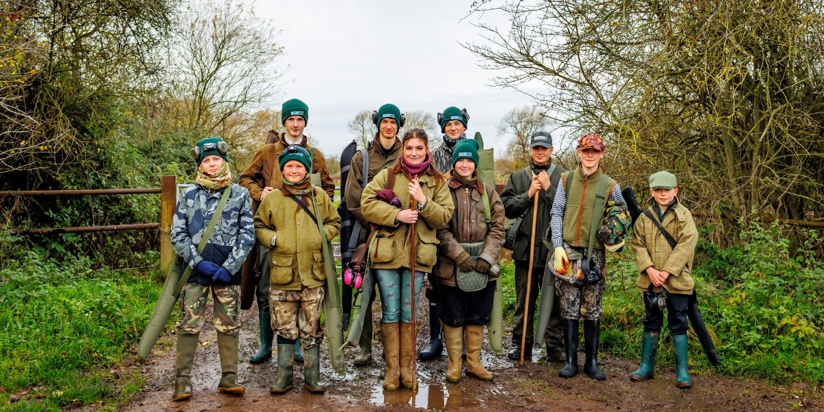 kids out wildfowling