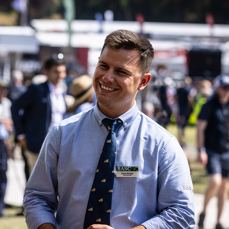 Chris at a Game Fair